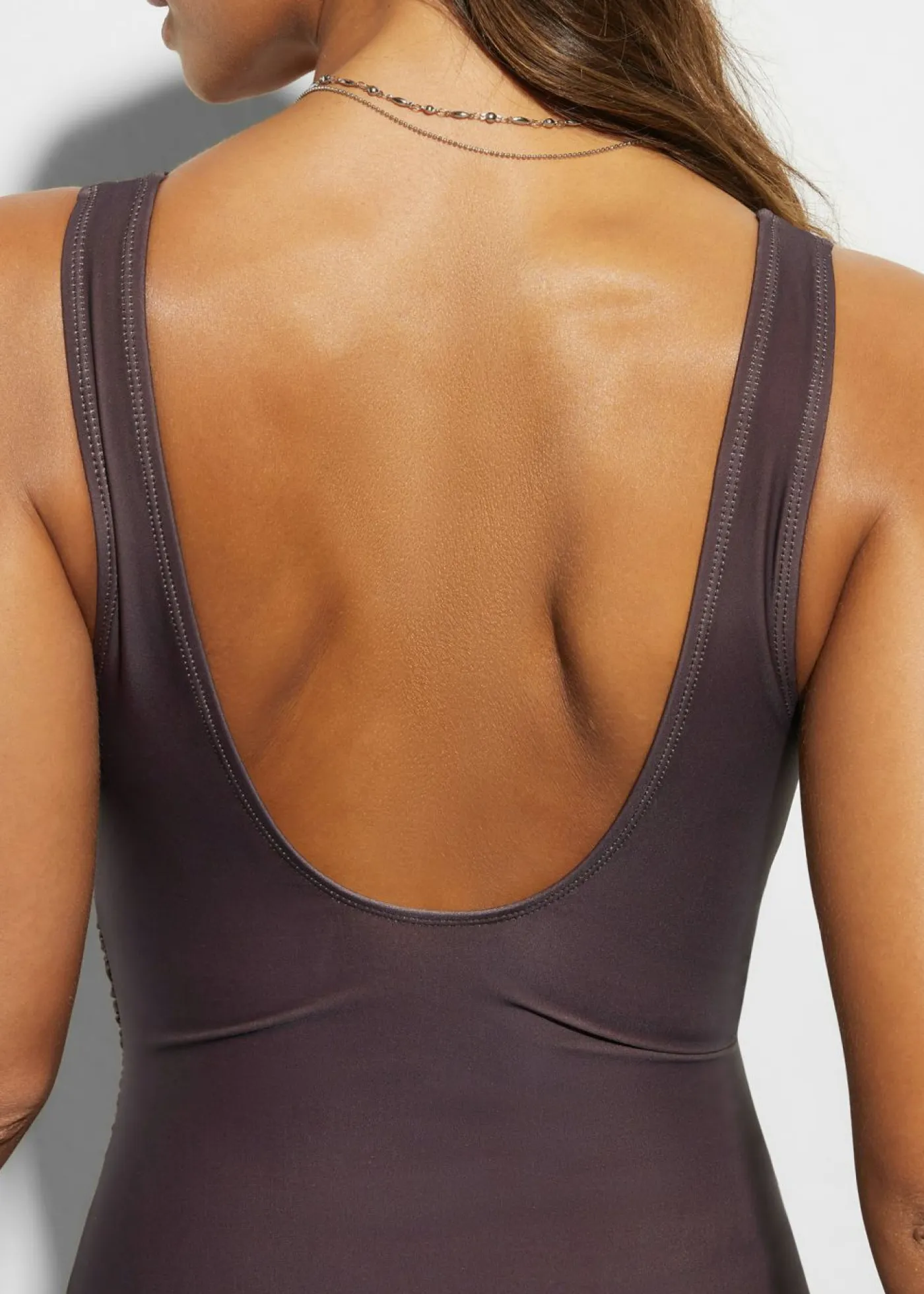 bonprix bonprix Vestidos Moldeadores|Bañadores>Bañador con efecto moldeador medio y efecto cruzado marrón