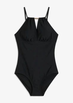 bonprix bonprix Ropa Para Ir A La Playa|Vestidos Moldeadores>Bañador con efecto moldeador medio Negro