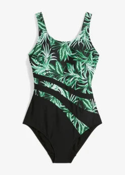 bonprix bonprix Vestidos Moldeadores|Bañadores>Bañador con efecto moldeador medio Negro