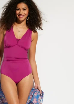 Mujer bonprix bonprix Bañador con efecto moldeador medio y tirantes anchos