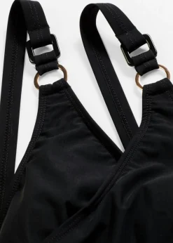 bonprix bonprix Vestidos Moldeadores|Novedades>Bañador con gran efecto moldeador y aspecto cruzado Negro