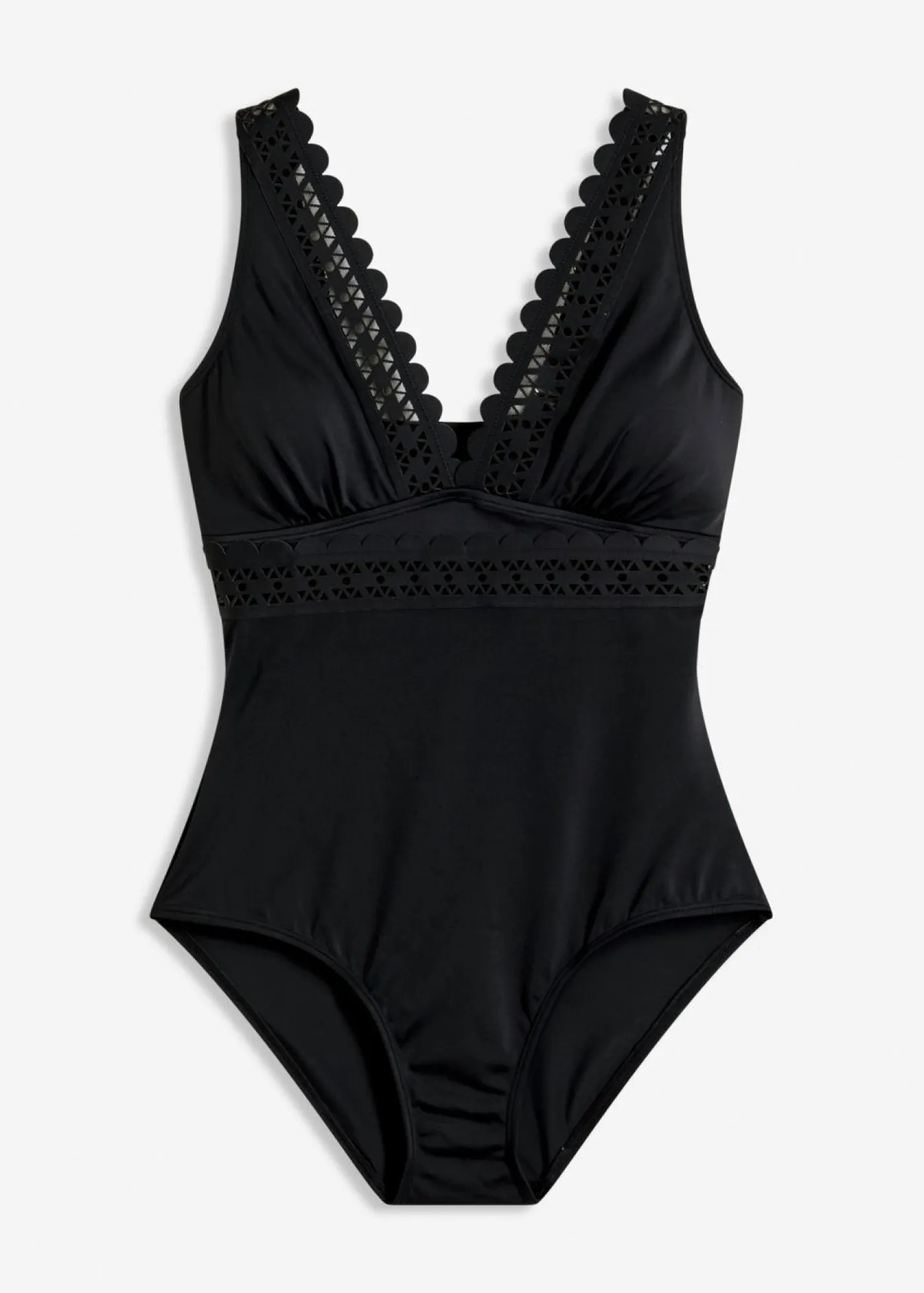 bonprix bonprix Bañadores>Bañador con insertos cortados con láser Negro