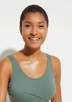 Mujer bonprix bonprix Bañador con ligero efecto moldeador y pliegues decorativos