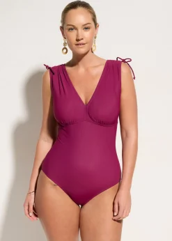 Mujer bonprix bonprix Bañador con ligero efecto moldeador y tirantes anchos