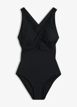 bonprix bonprix Vestidos Moldeadores|Bañadores>Bañador con ligero efecto moldeador y tirantes cruzados Negro