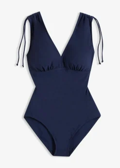 bonprix bonprix Vestidos Moldeadores|Bañadores>Bañador con ligero efecto moldeador y tirantes anchos Azul marino