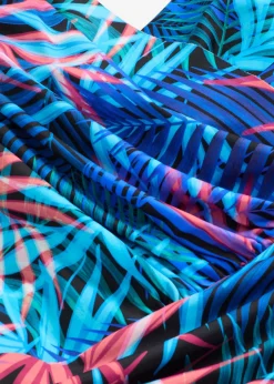 bonprix bonprix Vestidos Moldeadores|Bañadores>Bañador con ligero efecto moldeador en aspecto cruzado negro-azul-rosa caliente