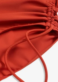 bonprix bonprix Vestidos Moldeadores|Bañadores>Bañador con ligero efecto moldeador y cordones naranja óxido