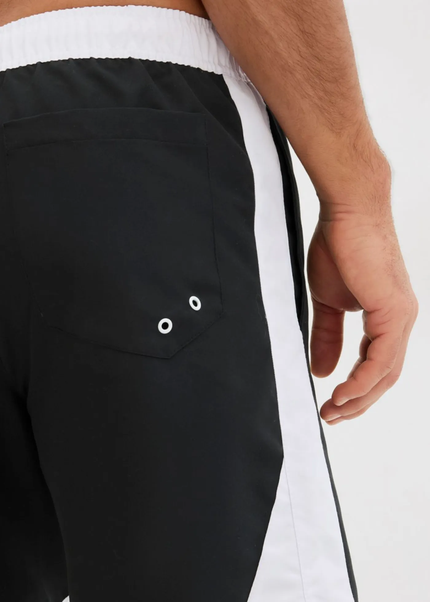 bonprix bonprix Trajes De Baño|Ropa De Playa>Bañador de hombre Negro-blanco