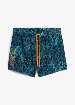 bonprix bonprix Trajes De Baño|Ropa De Playa>Bañador de hombre Negro/verde con estampado gráfico