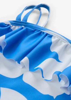 bonprix bonprix Bañadores Y Bikinis De Niña>Bañador de niña azul provenzal/blanco con flores