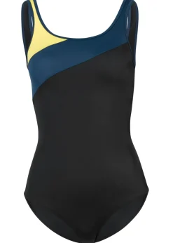 Mujer bonprix bonprix Bañador deportivo de secado rápido con inserto de contraste