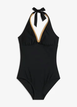 bonprix bonprix Vestidos Moldeadores|Bañadores>Bañador moldeador con efecto reductor intermedio Negro