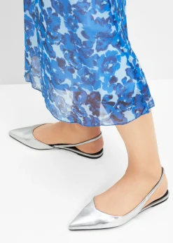 bonprix bonprix Tendencias·Zapatos Veganos|Tendencias·Fiesta>Bailarina con talón al descubierto Plata