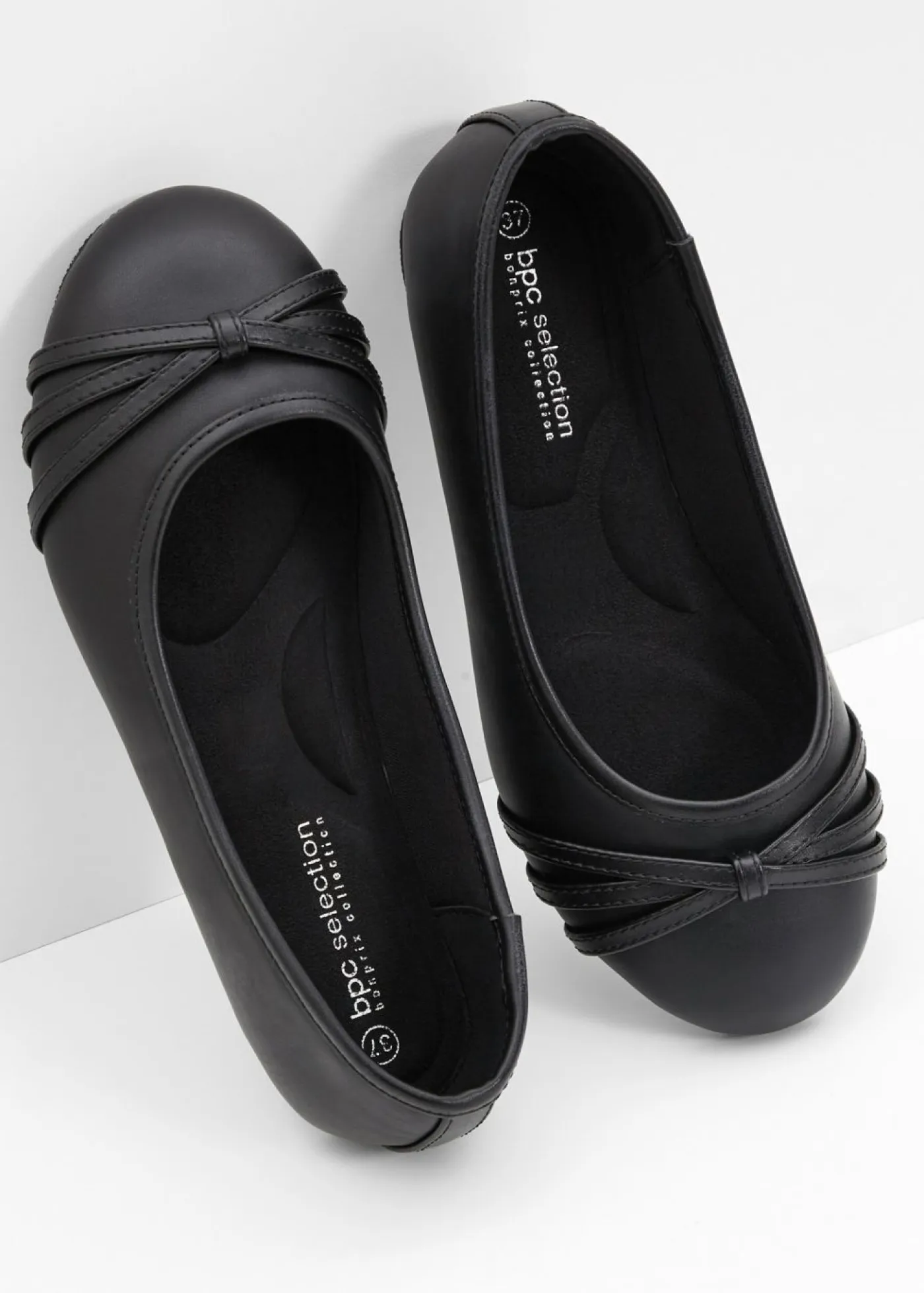bonprix bonprix Tendencias·Zapatos Veganos|Zapatos Primavera-Verano>Bailarinas cómodas con ancho cómodo Negro