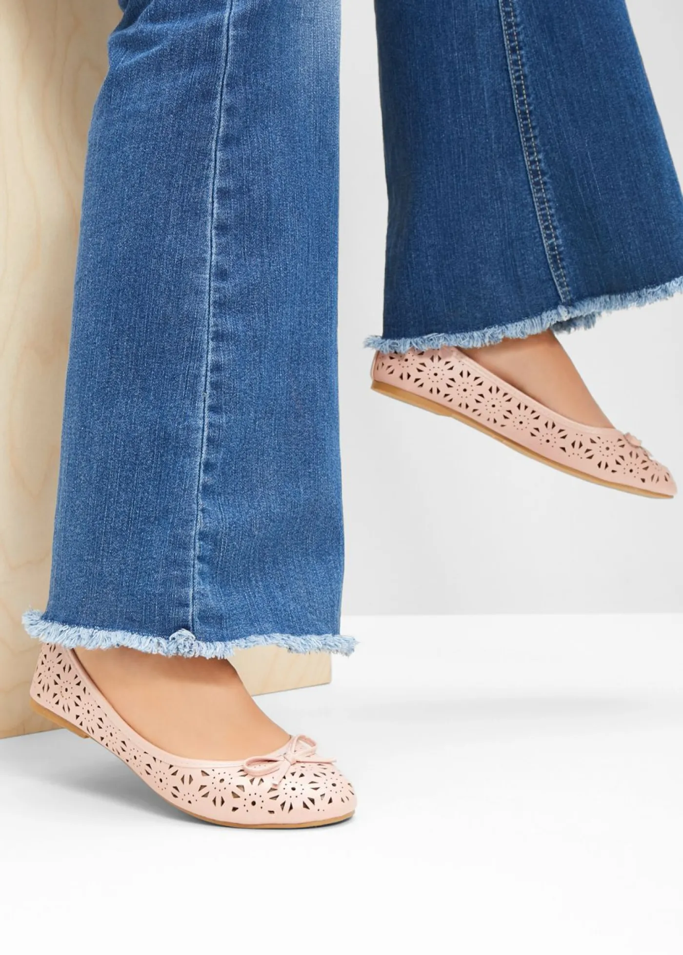 bonprix bonprix Tendencias·Zapatos Veganos|Tendencias·Fiesta>Bailarinas con ancho cómodo rosa pálido