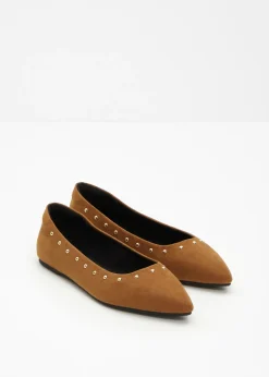 bonprix bonprix Zapatos Primavera-Verano>Bailarinas con tachuelas bronceado