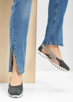 bonprix bonprix Zapatos Primavera-Verano>Bailarinas de piel Gris-rosa