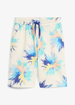 bonprix bonprix Ropa 9 A 16 Años·Shorts>Bermuda de chándal con algodón sostenible Beige natural