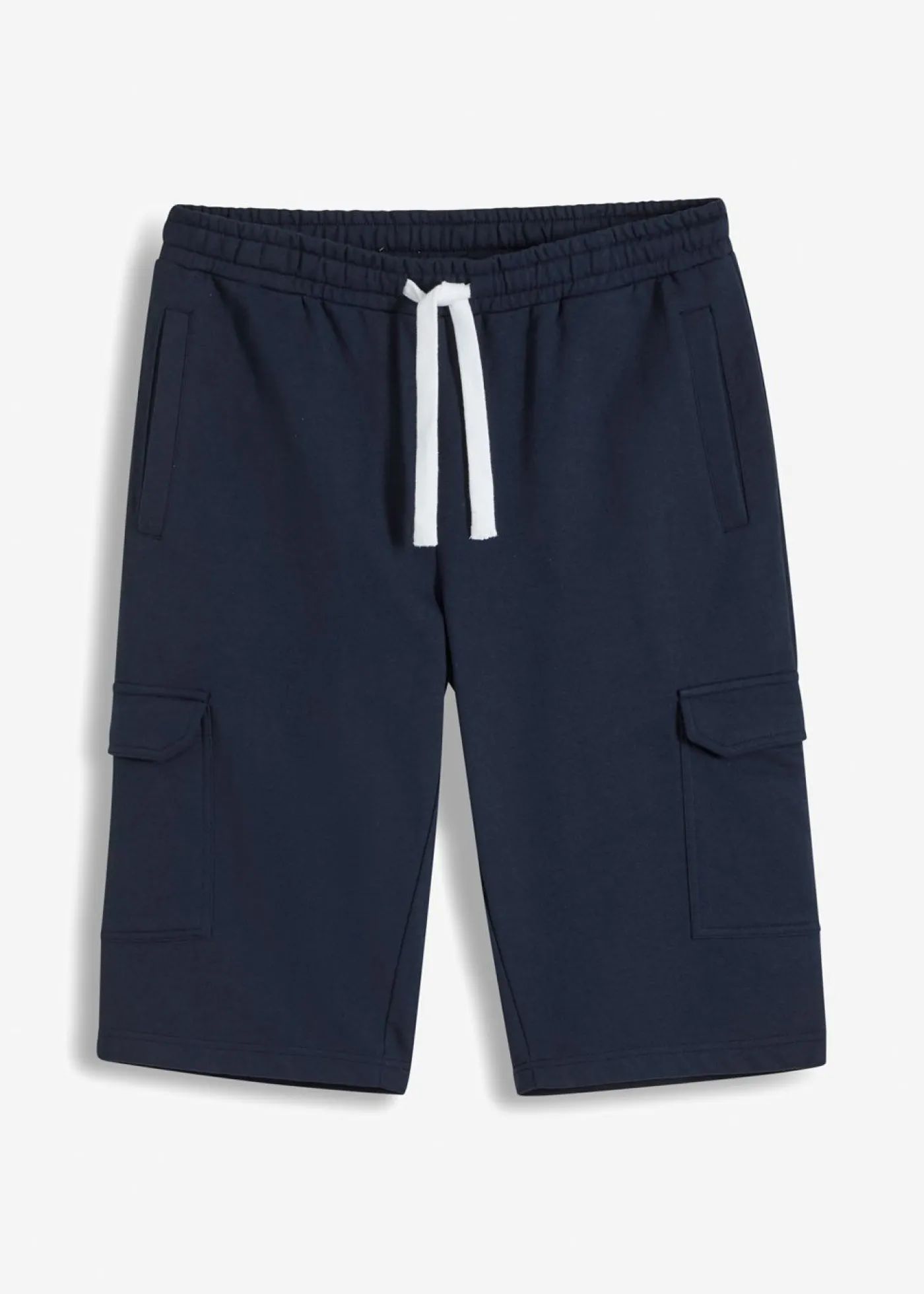 bonprix bonprix Shorts|Básicos En Rebajas>Bermuda de chándal tipo cargo de algodón orgánico puro Azul marino
