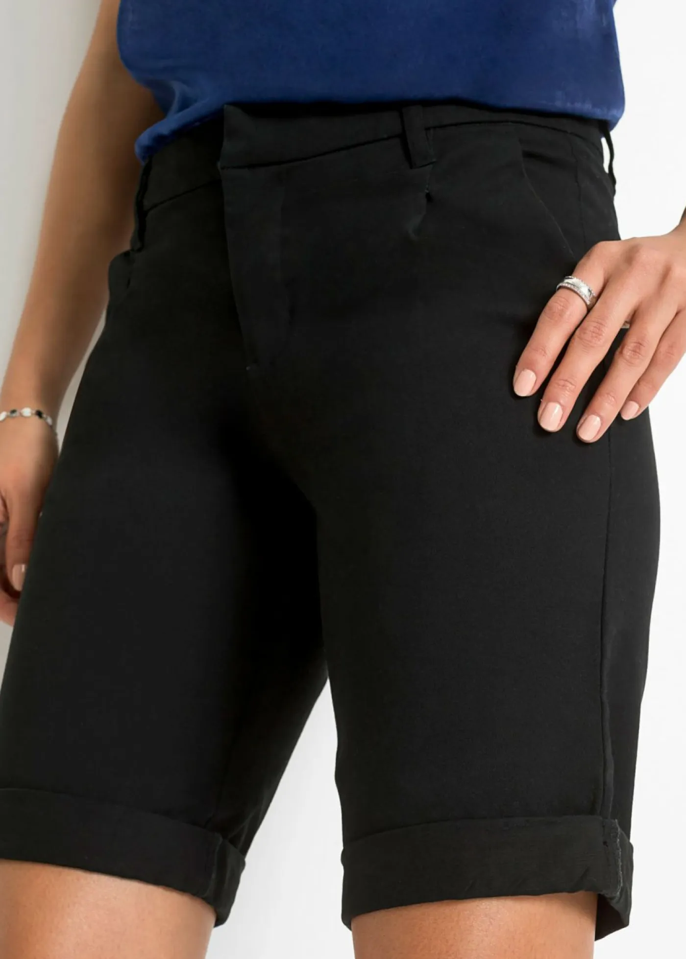 bonprix bonprix Shorts|Pantalones>Bermuda elástica Negro