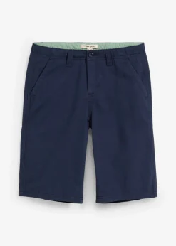 bonprix bonprix Ropa 9 A 16 Años·Shorts>Bermuda tipo chino de corte regular Azul marino