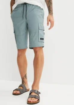 Hombre bonprix bonprix Bermudas cargo, con cintura elástica, corte regular