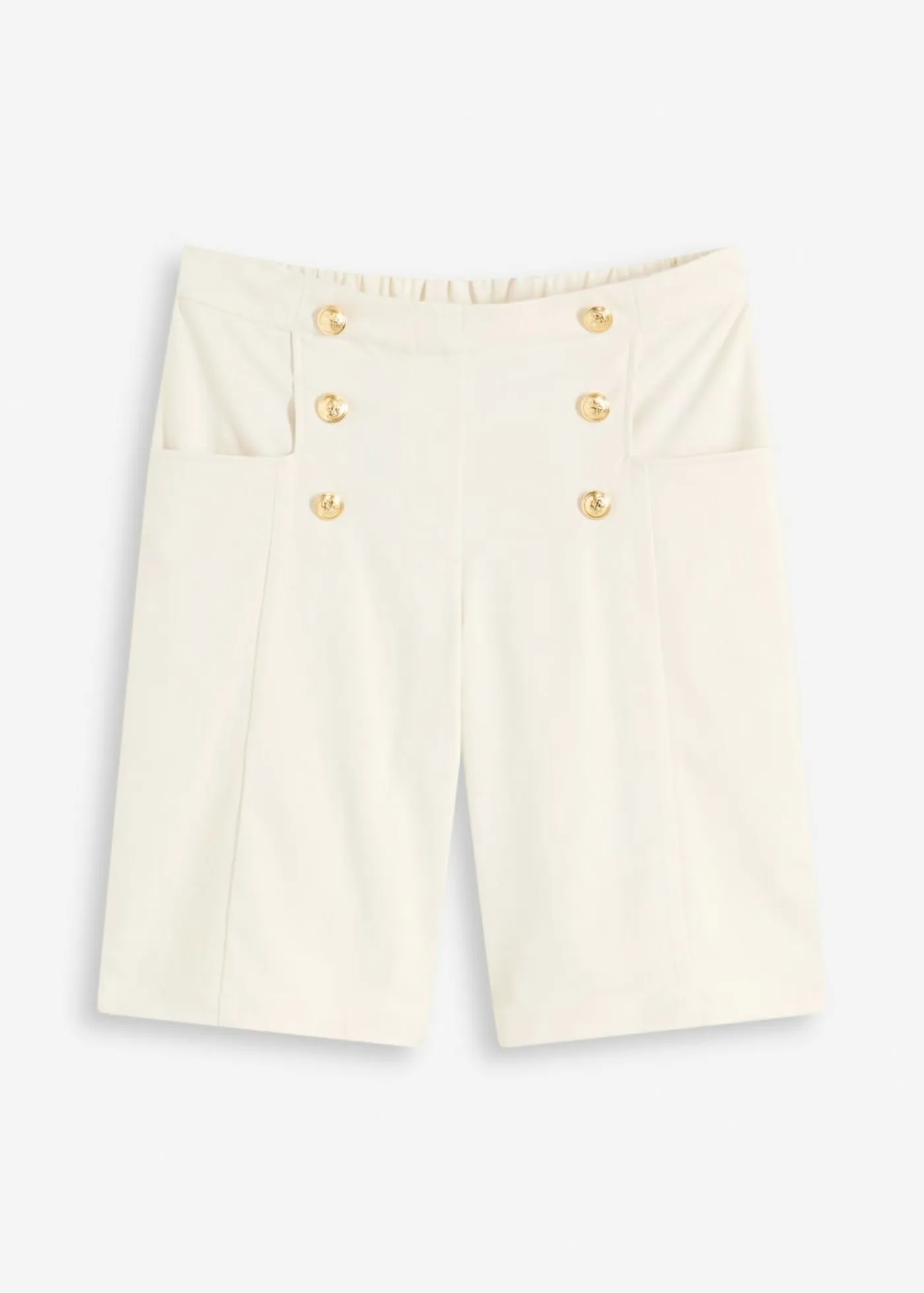 Mujer bonprix bonprix Bermudas con botones decorativos
