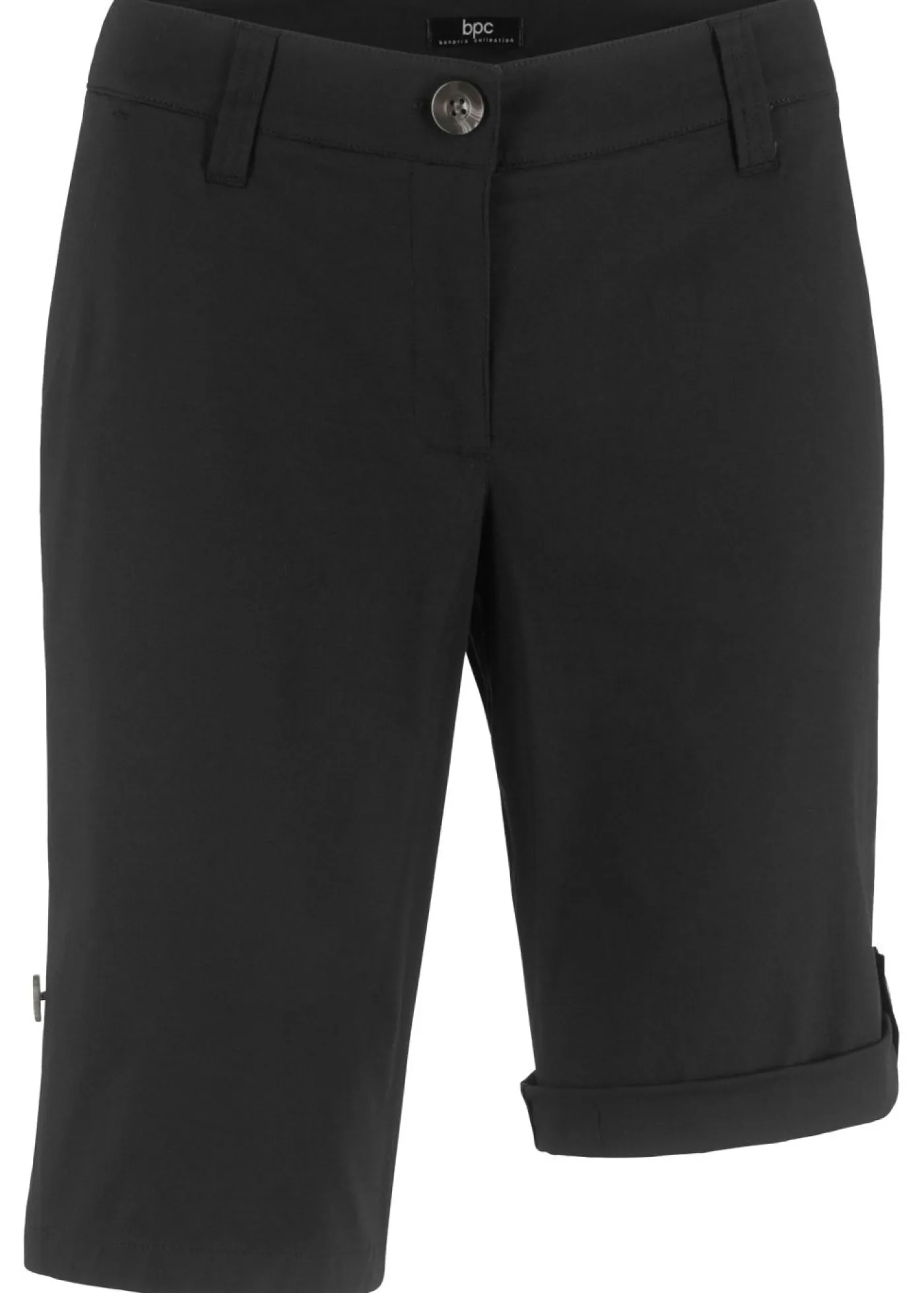 bonprix bonprix Shorts|Pantalones>Bermudas de algodón veraniegas Negro