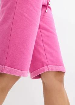Mujer bonprix bonprix Bermudas de chándal con dobladillo