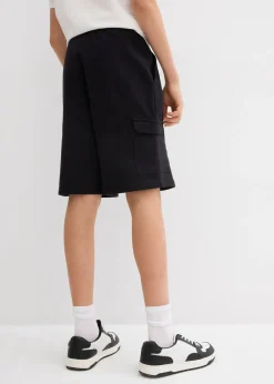 Niños bonprix bonprix Bermudas de chándal de algodón orgánico puro con bolsillos tipo cargo