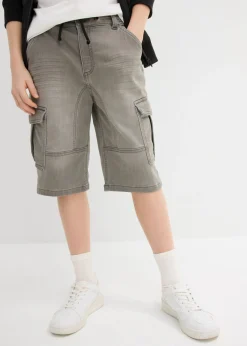 Niños bonprix bonprix Bermudas de chándal estilo vaquero, regular fit