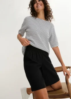 Mujer bonprix bonprix Bermudas de mezcla de lino y viscosa
