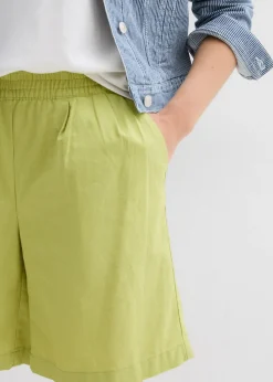 Mujer bonprix bonprix Bermudas de mezcla de lino y algodón