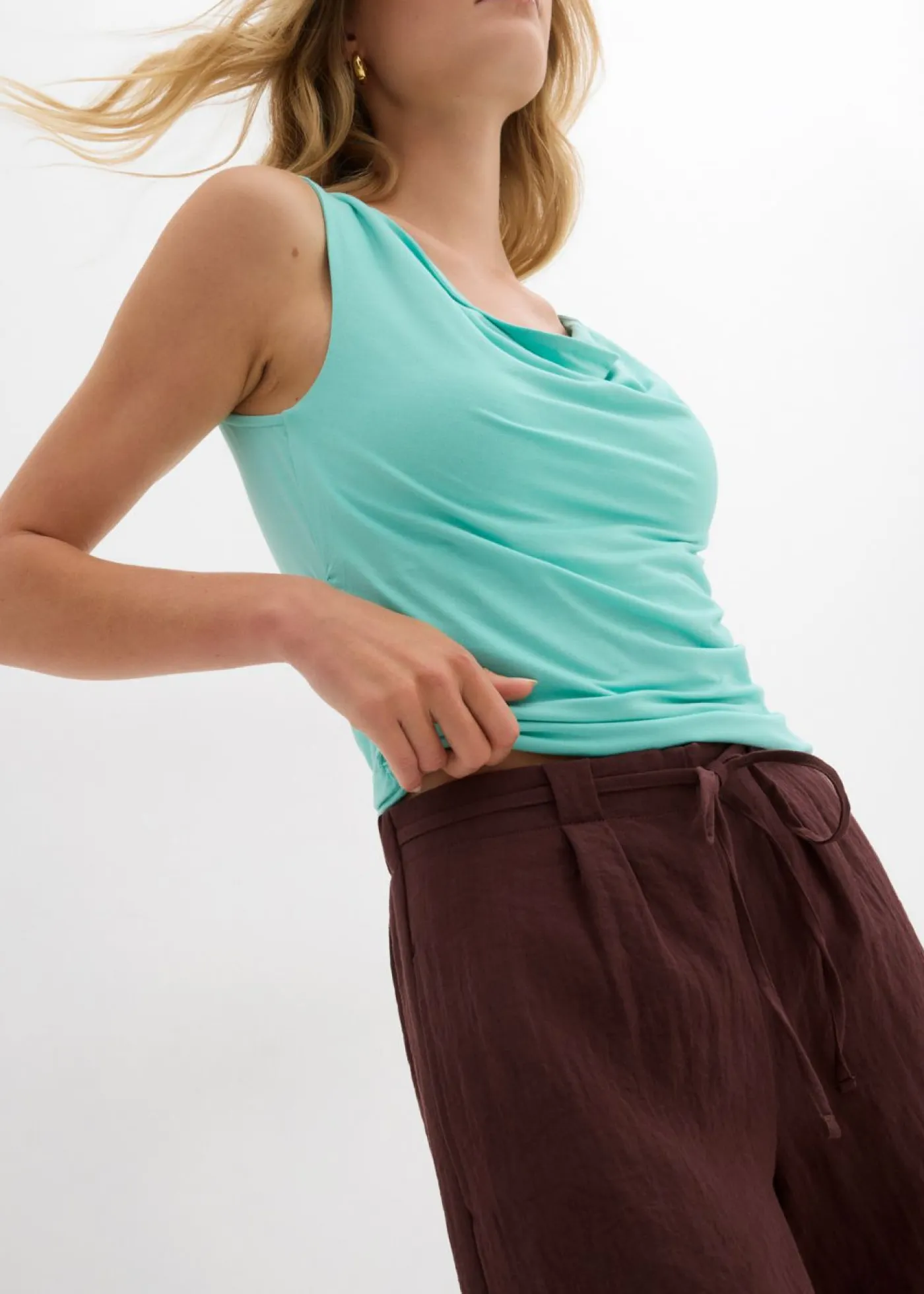 Mujer bonprix bonprix Bermudas de mezcla de viscosa fluida