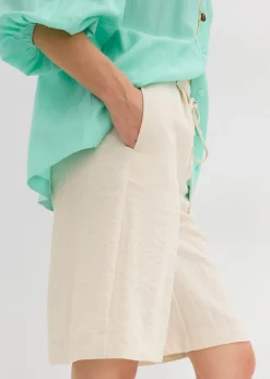 Mujer bonprix bonprix Bermudas de mezcla de viscosa fluida