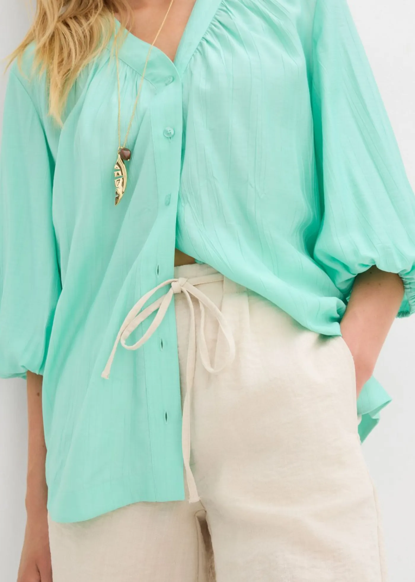 Mujer bonprix bonprix Bermudas de mezcla de viscosa fluida