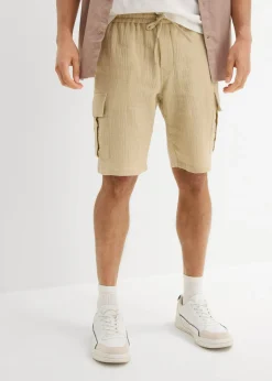 Hombre bonprix bonprix Bermudas de muselina ligera con corte regular