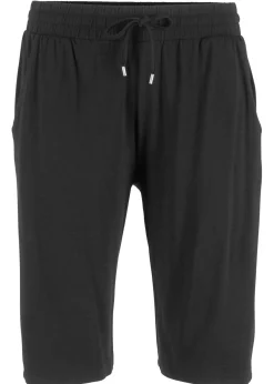 bonprix bonprix Shorts|Pantalones>Bermudas de punto Negro