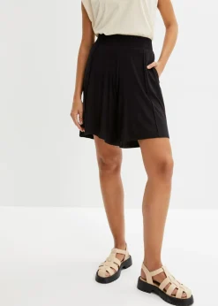 Mujer bonprix bonprix Bermudas de punto con cinturilla cómoda