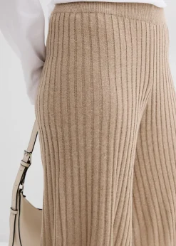 Mujer bonprix bonprix Bermudas de punto de mezcla de viscosa con talle alto