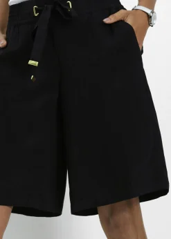 Mujer bonprix bonprix Bermudas de viscosa con cinturón