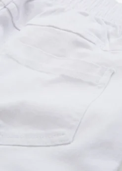 bonprix bonprix Shorts>Bermudas elásticas (2 unidades) Blanco + azul blanqueado