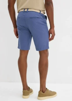 Hombre bonprix bonprix Bermudas elásticas con cinturón y corte regular