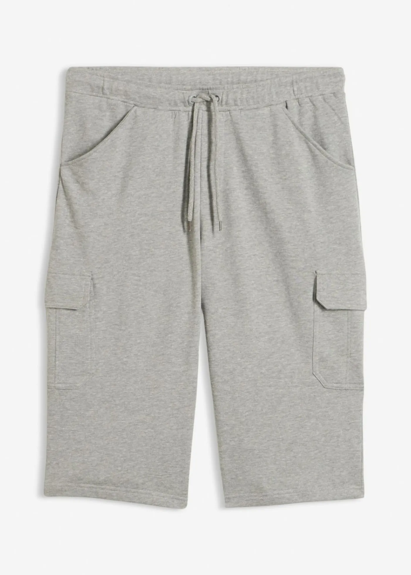 Hombre bonprix bonprix Bermudas largas de chándal, estilo cargo, de algodón puro, regular fit