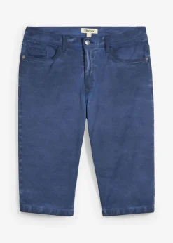 bonprix bonprix Shorts|Pantalones>Bermudas largas elásticas con aspecto lavado, regular fit índigo