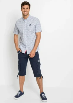 Hombre bonprix bonprix Bermudas largas elásticas, con bolsillos cargo, regular fit