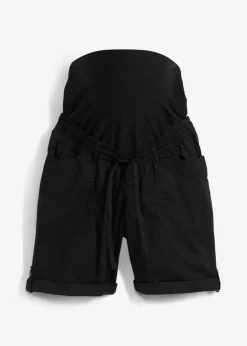 bonprix bonprix Premamá>Bermudas premamá 2 en 1 convertibles en pantalón corto Negro