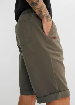 Hombre bonprix bonprix Bermudas sin cierre de algodón puro con corte regular