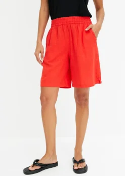 Mujer bonprix bonprix Bermudas sin cierre de mezcla de lino vaporoso